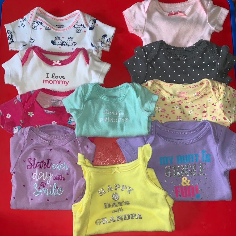 Newborn baby girl clothes lot